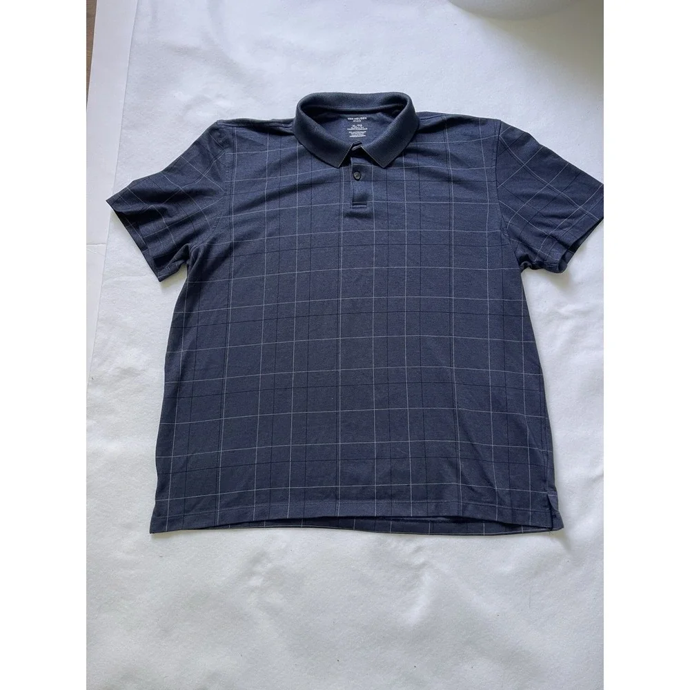 Lot of 5 Men's Shirts XL ,short Sleeve,brands Adidas,van Heusen,Bdry,club Room.
